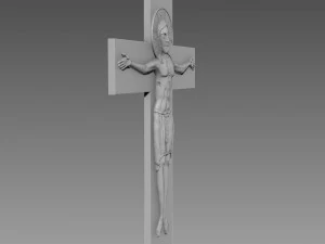 Jesus Crucifix Relief 3D Model