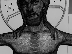 Jesus Crucifix Relief 3D Model