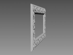 Mirror Frame Large Flower 3D Модель
