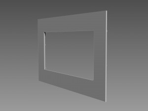Mirror Frame Large Flower 3D Модель