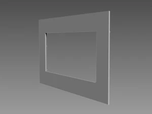 Mirror Frame Large Flower 3D Model