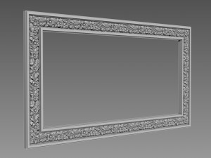 Frame Small Flowers 3D Model