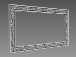Frame Small Flowers 3D Model