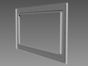 Frame Small Flowers 3D Model