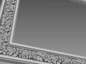 Frame Small Flowers 3D Model