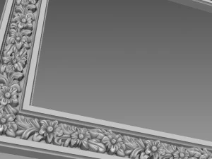 Frame Small Flowers 3D Model