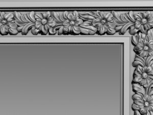 Frame Small Flowers 3D Model