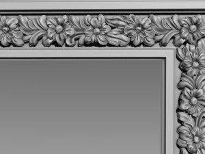 Frame Small Flowers 3D Model