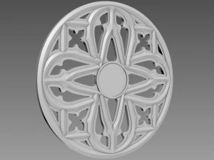 Lattice Decor Relief 3D Model