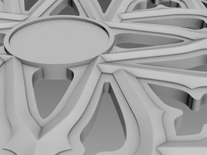 Lattice Decor Relief 3D Model