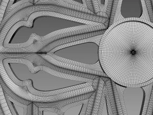 Lattice Decor Relief 3D Model