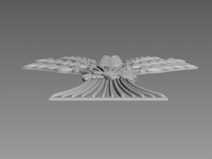 Spikelets of wheat Relief Modèle 3D