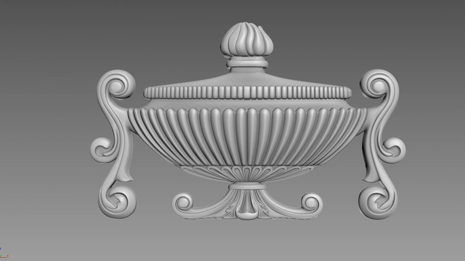 Amphora Relief 3D Model .c4d .max .obj .3ds .fbx .stl .blend 