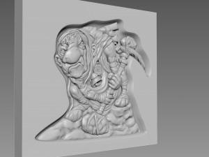 Cave gnome Bas-relief 3D 模型