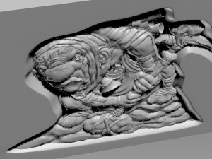 Cave gnome Bas-relief 3D 模型