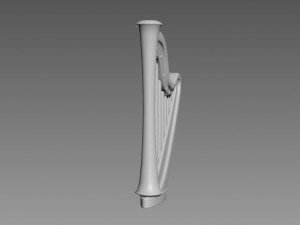 Harp relief Modelo 3D