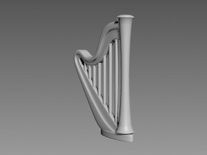 Harp relief Modelo 3D
