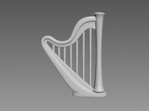 Harp relief Modelo 3D