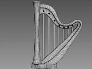 Harp relief Modelo 3D