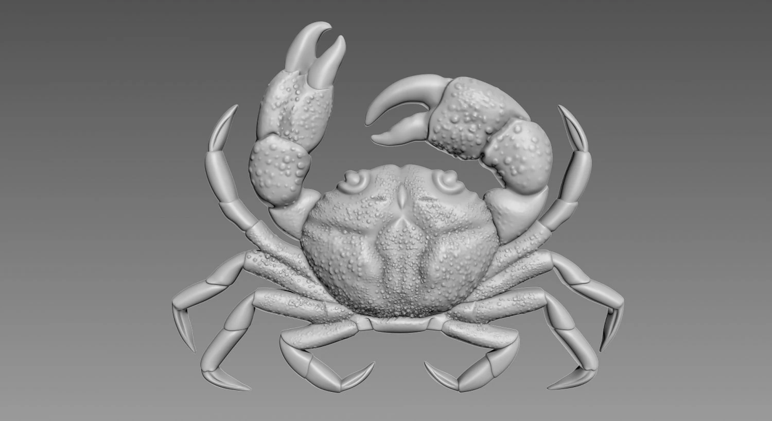 Crab Relief 3D Model .c4d .max .obj .3ds .fbx .stl .blend 