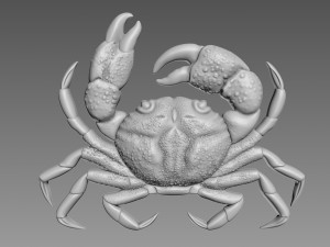 Crab Relief 3D-Modell
