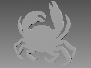Crab Relief Model 3D