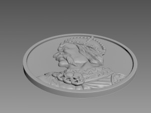 Coin Bas-Relief 3D 모델