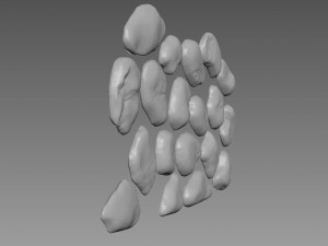 Pebbles Rock Relief 3D Модель