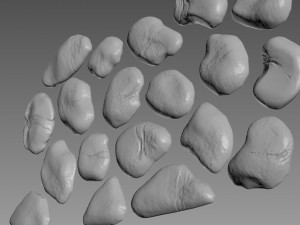 Pebbles Rock Relief 3D Модель