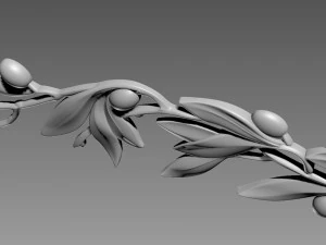 Olive Branch 3D Model