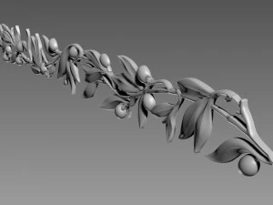 Olive Branch 3D Model