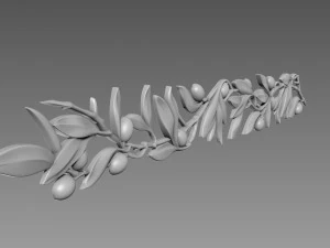 Olive Branch 3D Model