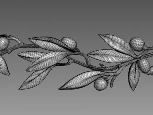 Olive Branch 3D Model