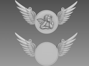 Medallion Angel 3D Model