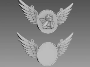 Medallion Angel 3D Model