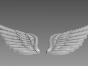 Wings relief 3D-Modell