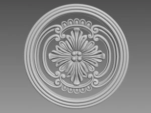 Decorazione rotonda per mobili Modello 3D