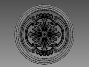 Round Decor for Furniture 3D Model