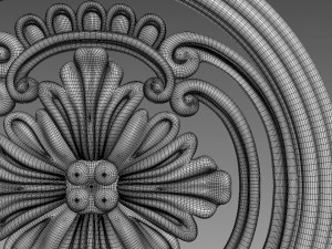 Round Decor for Furniture 3D Model