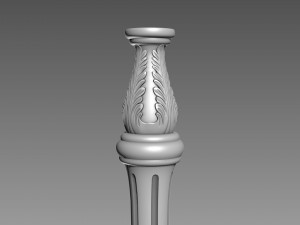 Table leg 3D-Modell