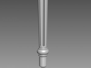 Table leg 3D-Modell
