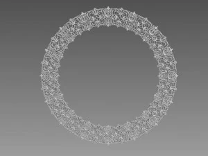 Round Rosette 3D Model