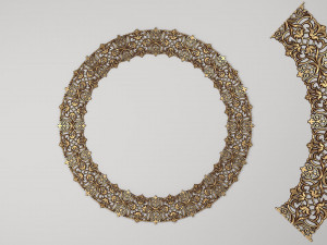 Round Rosette Model 3D
