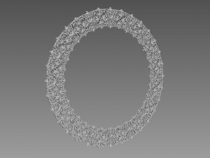 Round Rosette Model 3D