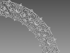 Round Rosette Model 3D