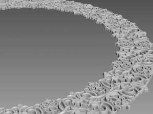 Round Rosette Model 3D