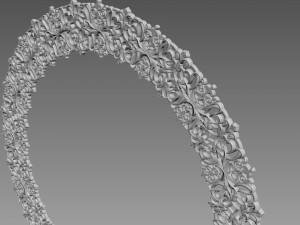Round Rosette Model 3D