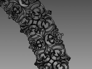 Round Rosette Model 3D