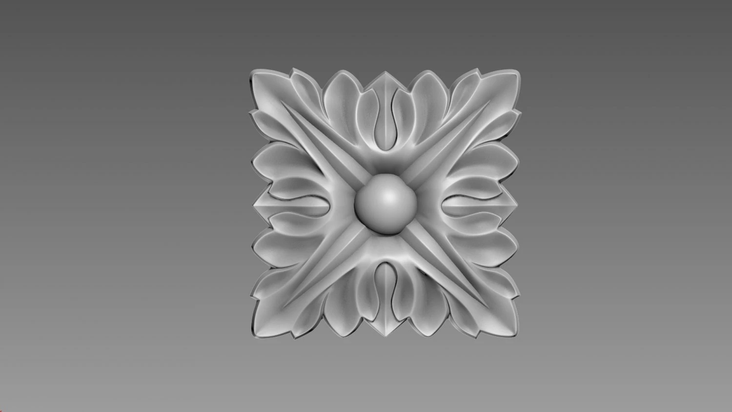 Decor square 01 3D Model .c4d .max .obj .3ds .fbx .stl .blend 