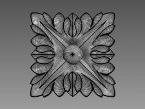 Decor square 01 3D Model